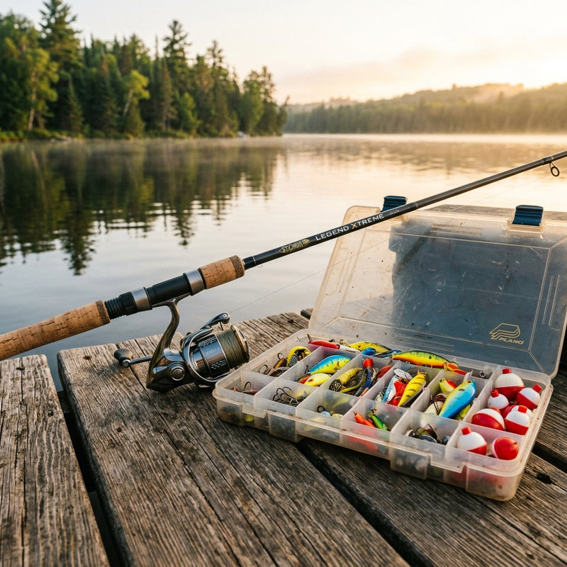 Fishing Pole + Tackle Box